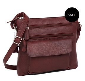 Ladies Brown Leather Sling Bag