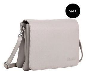 Ladies Creamy Leather Crossbody Bag