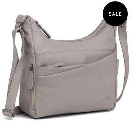 Ladies Creamy Leather Sling Bag