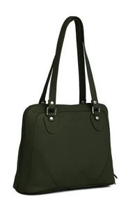 Ladies Green Leather Shoulder Bag