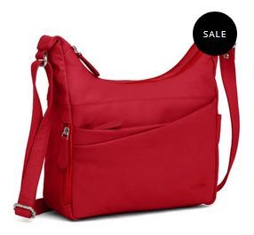 Ladies Red Leather Sling Bag