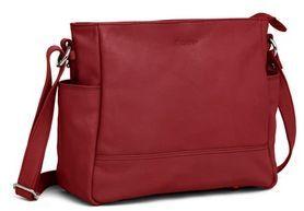 Ladies Red Leather Tote Bag