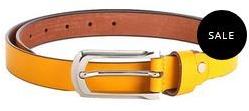 Ladies Yellow Leather Belt