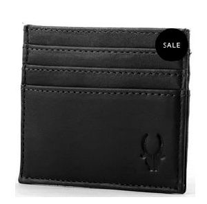 Mens Black Leather Card Holder