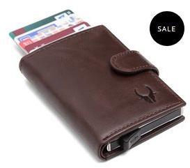 Mens Dark Brown Leather Card Holder