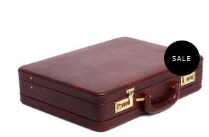 Mens Leather Laptop Briefcase