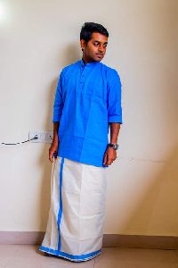 Mens Blue Kurta