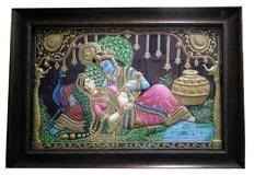 radha krishna tanjore painting