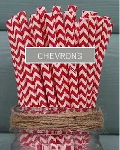 Chevrons Paper Straw