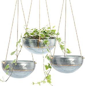 Galvanized Hanging Planter