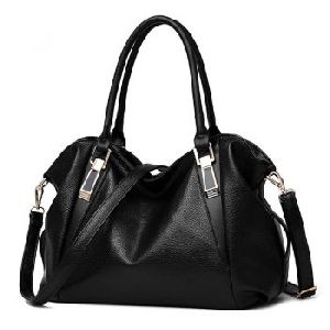 Ladies Black Leather Handbag