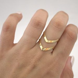 Ladies Double Lines Ring