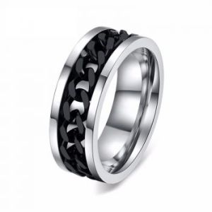 Mens Stainless Steel Chain Ring