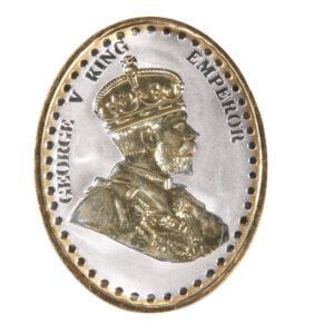25gms King Ganga Jamna Silver Oval Coin