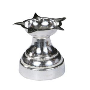 Silver Panchmukhi Diya