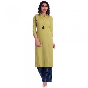 Green Rayon Kurtis