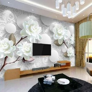 Designer Living Room Wallpaper