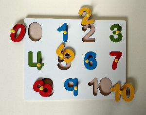 Wooden 0 to 10 Number Tray