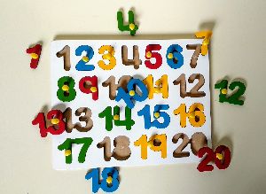 Wooden 1 to 20 Number Tray