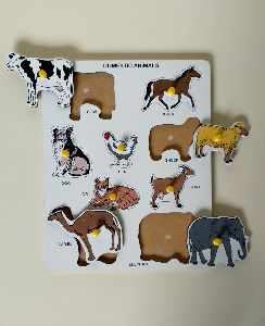 Wooden Domestic Animal Puzzle