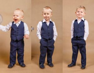 Navy blue boy suit