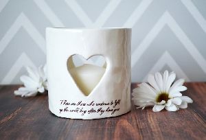 Sympathy Heart Candle