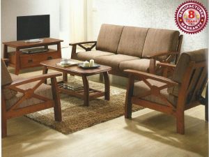 Traditional Wooden Sofa Set