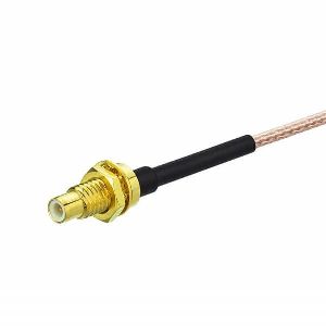 bulkhead straight rf coax cable