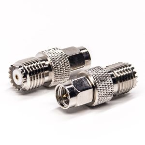 SMA Male To UHF Female Adapter Straight Nickel Plating