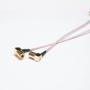 male right angled to brown Smb Rf Coaxial Connector