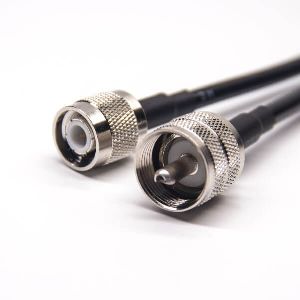 straight to uhf male straight tnc male cable connector