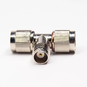 TNC Right Angle Adapter Female To Two Male
