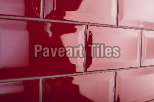 100 x 400mm Blood Red Wall Tiles