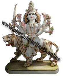 Durga Maa Marble Statue