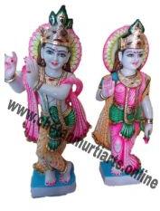 Marble Radha Krishna Statue