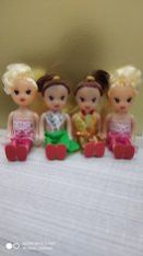 4 PCs Fancy Cake Sitting Doll Toppers Cake Decoration