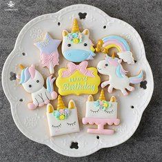 8 PCs MINI UNICORN COOKIE CUTTER SET