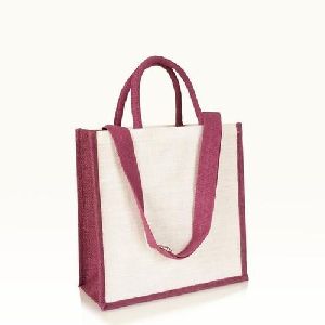 Jute Shopping Bags with dyed gusset