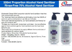 hand sanitizer