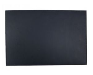 Dark Grey Leather Rectangle Placemats