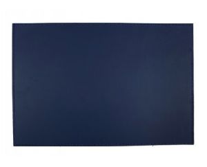 Navy Blue Leather Rectangle Placemats