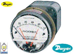 Dwyer A3000-0AV Photohelic Pressure Switch Gage