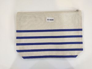 Cotton Canvas Pouch with Zipper