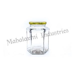 400 ml Hexa Glass Jar
