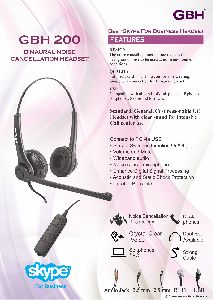 GBH Noise Cancellation Headset