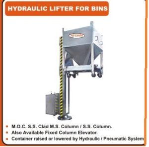 HYDRAULIC LIFTER FOR BINS