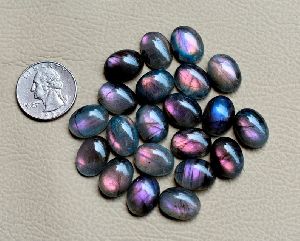 Oval Purple Labradorite Gemstone
