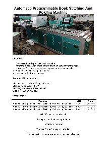 Automatic stitching and folding machine