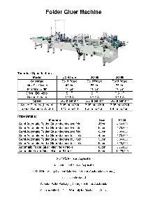 Folder Gluer Machine