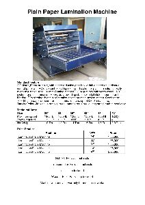 Paper Lamination Machine